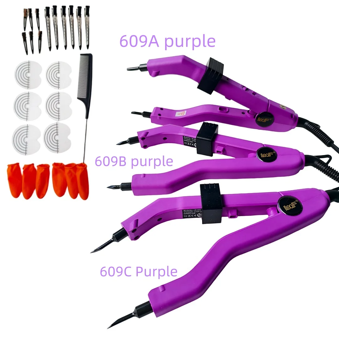 LOOF 609 A/B /C Adjustable Extension Tongs Fusion Iron Hair Connectors Keratin Bonding Keratin Welding Machine Hair salon Tool