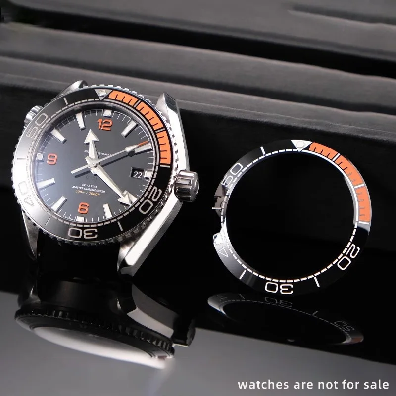 38 mm horlogeaccessoires van hoge kwaliteit Keramische horlogeringinzet voor Omega Seamaster 300 Sea Scale Circle Vervang kleurrijke ring