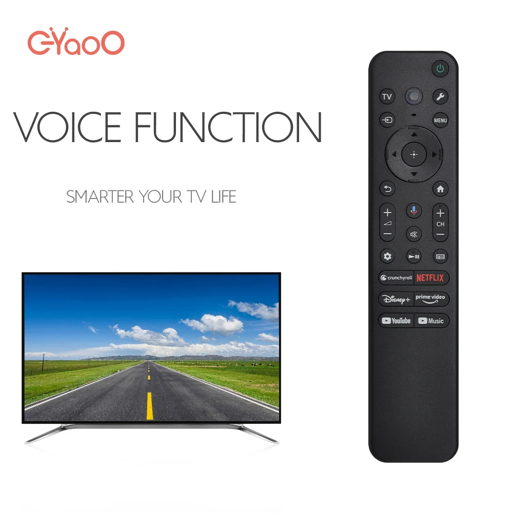 

RMF-TX811U Smart Vioce Пульт дистанционного управления для телевизоров Sony с кнопкой подсветки, совместимый с сериями OLED A80J/A90J/A95K