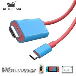 Portable Dock With PD100W USB Type C To 4K 30Hz HDMI-compatible Conversion Cable For Switch TV Docking Mode Converter