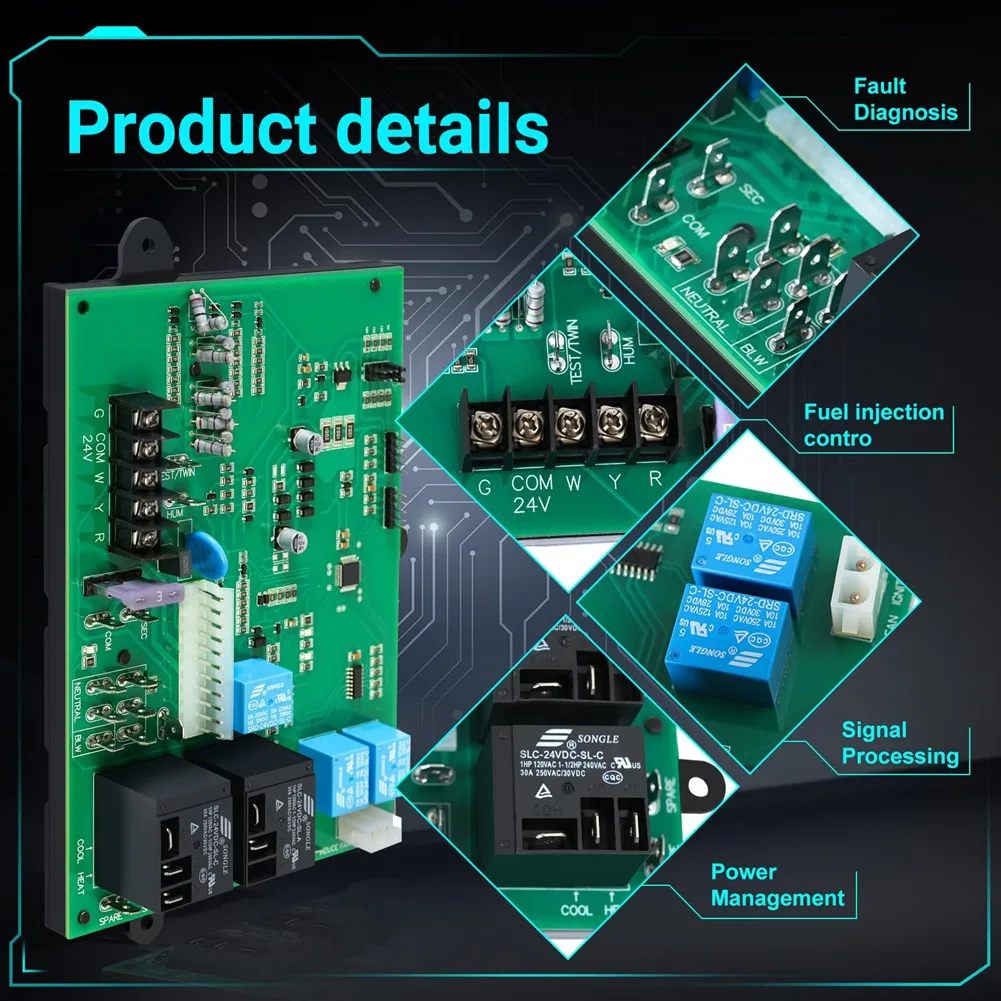 

JHD Furnace Control Board Module W/Software Replacement For Carrier HK42FZ013 HK42FZ004 HK42FZ007 HK42FZ008 HK42FZ009