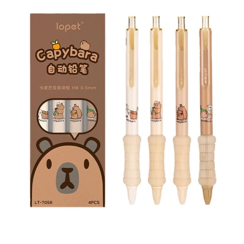 Kawaii Capybara 0.5mm Mechanical Pencil Set (4-Pack) image