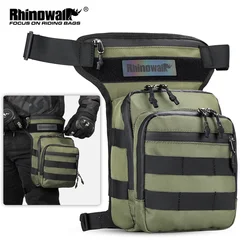 Rhinowalk Waist Leg Bag 3L Large Motor Messenger Bag Travel Mobile Phone Purse Fanny Pack Portable Motorcycle Riding Belt Bag