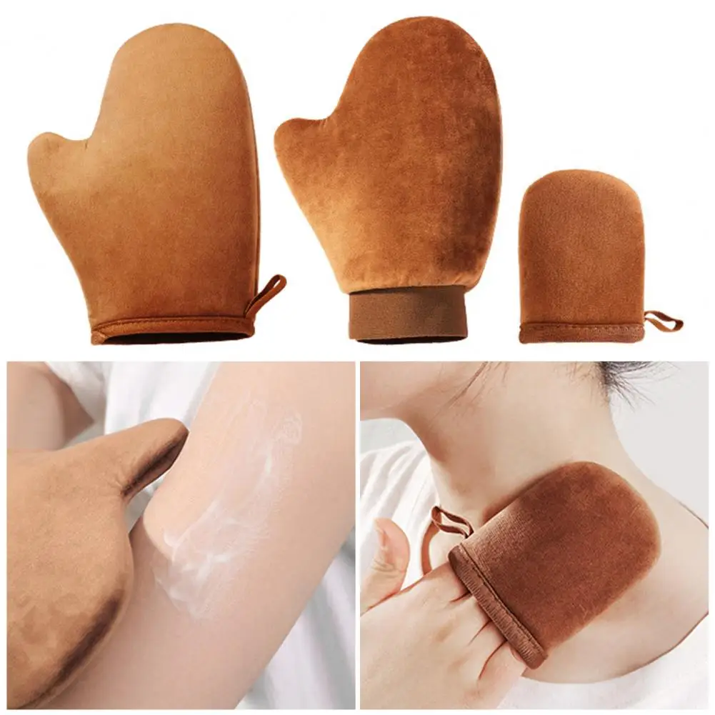 Lotion Applicator Glove Double-sided Self-tanning Mitt for Body Lotion Application Waterproof Quick Dry Makeup Applicator Glove