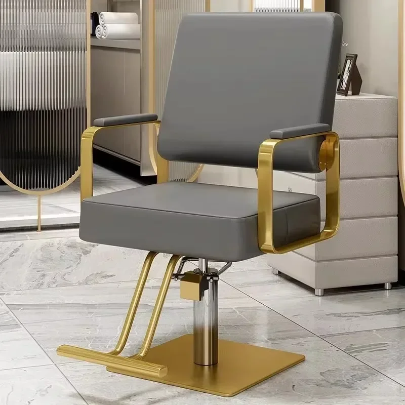 Simplicity Luxury Barber Chair Hair Shop Italian Luxury Simple Luxury Salon Barber Chair Retro Fashion Sillas Home Furniture
