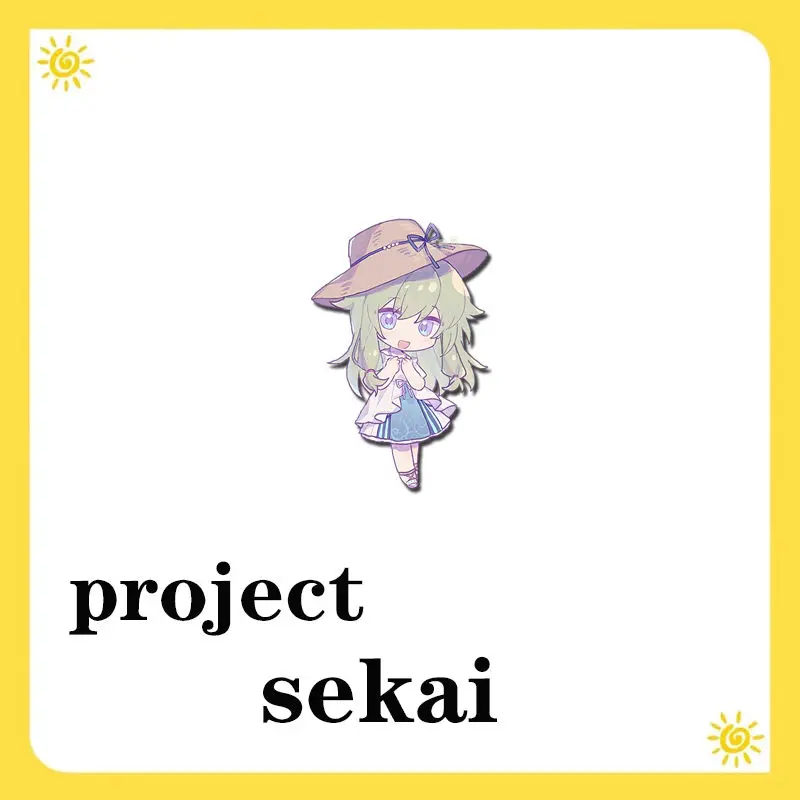 Anime Project Sekai ASAHINA MAFUYU insignia broche Pin ropa mochila decoración solapa etiqueta de pecho personalizada