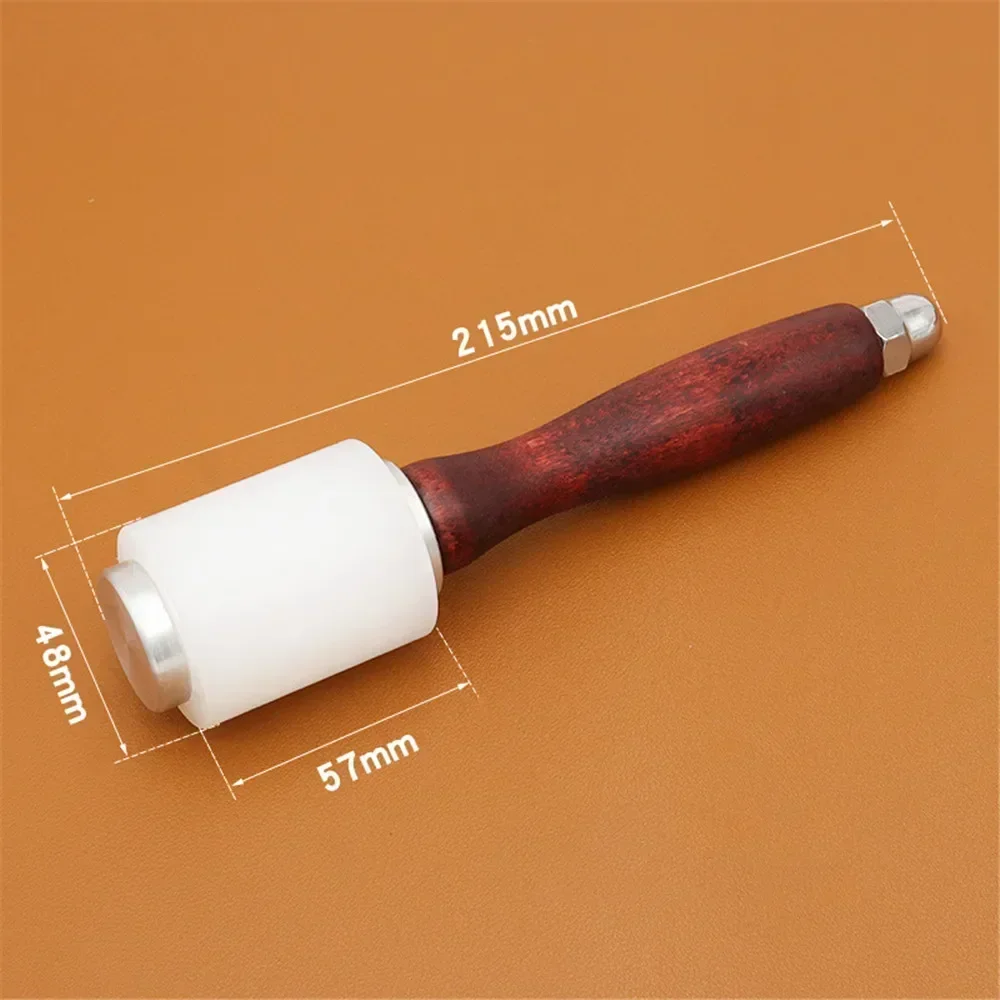 T Type Handle Handheld Leather Carving Mallet Nylon Material Hammer Tool with Wood Hand Tools for Arts Crafts Carving Supplies