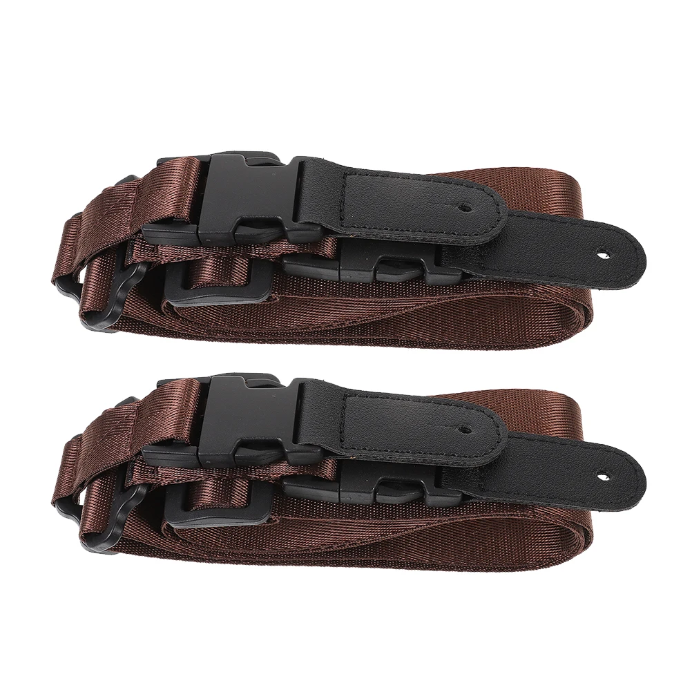 

2pcs Adjustable Strap Lightweight Durable Ukulele Strap National Style Dirt Resistant Smooth Line Guitar Shoulder Belt For Bass