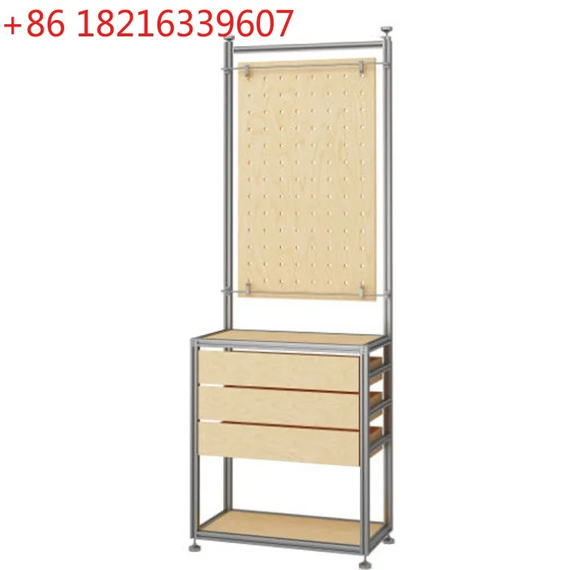 YAO birch ocean plate aluminum profile storage display cabinet floor storage shelf supermarket hole plate