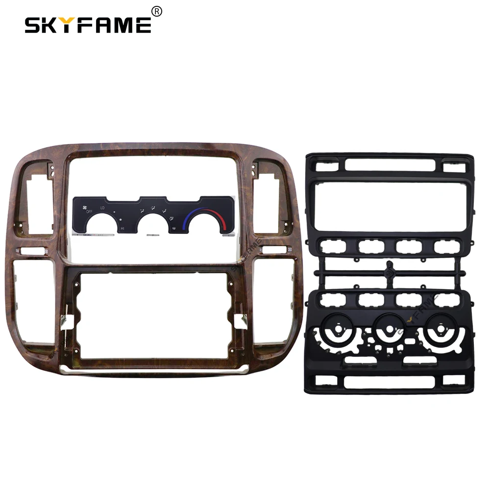 SKYFAME Car Frame Fascia Adapter Android Radio Dash Fitting Panel Kit For Toyota Land Cruiser 100 LC100 LX470