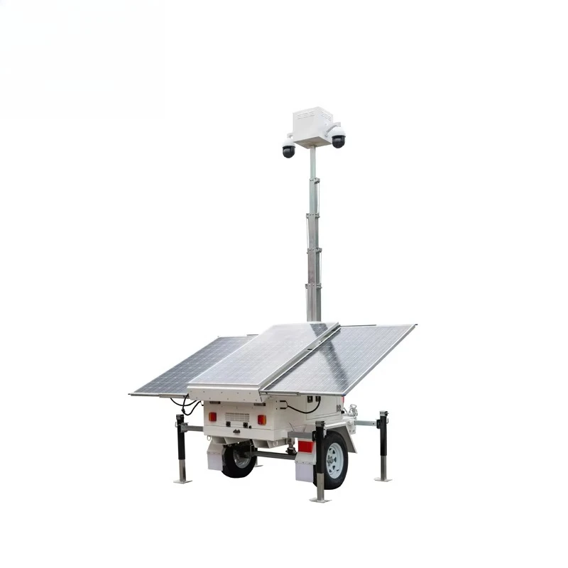 Mobile Solar Trailer Generator 4 Panels 8x200Ah Gel Off-Grid Power Custom