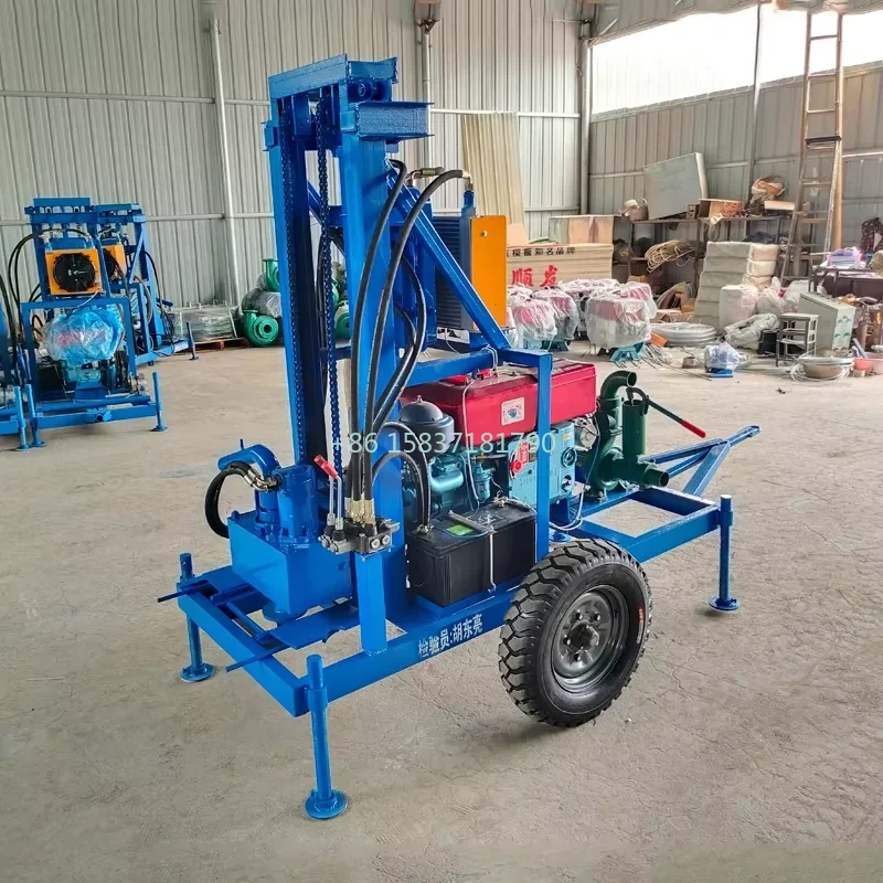 Low Cost 100M Small Portable Drilling Rig Machine Multifunctional Water Well Drilling Rig Construction Mini Drill Rig for Turkey