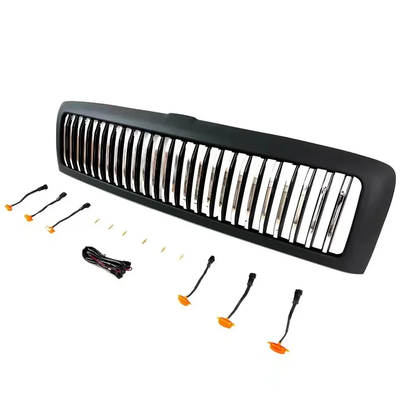 Pop Modified Front Racing Grills Fit For Ram 1500 1994 1995 1996 1997 1998 1999 2000 2001 2002 RAM Abs Bumper Cover Grille Grill