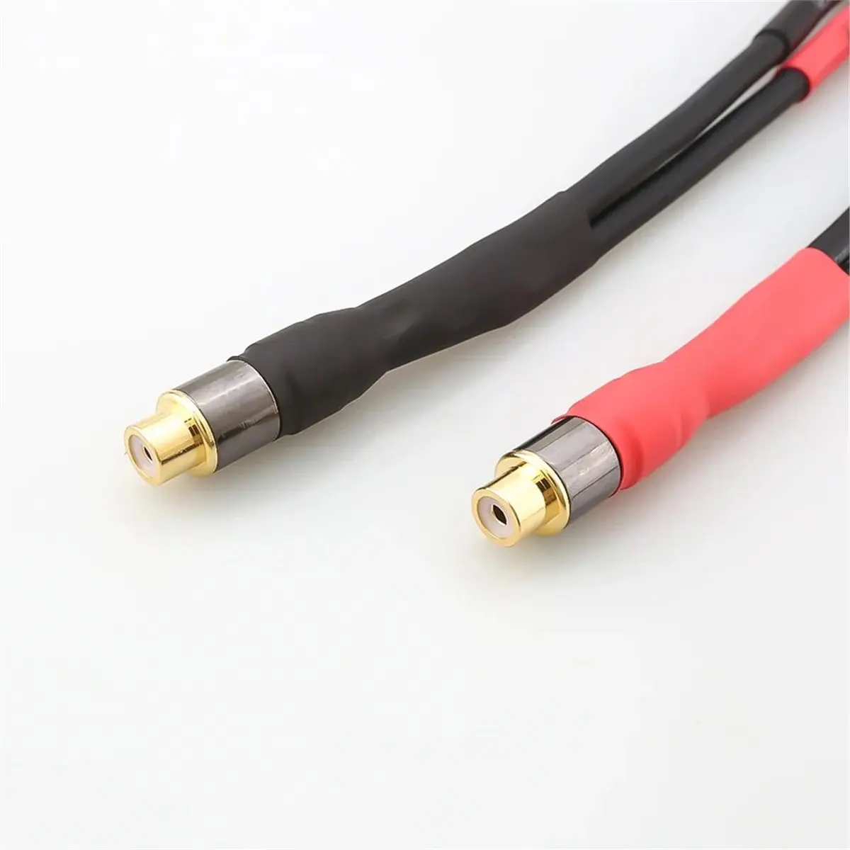 (A30I) High Quality 15cm HiFi Audio Cable for RCA Female to 2 Banana Plug Cable Amplifier Speaker Adapter Cable Banana Speaker
