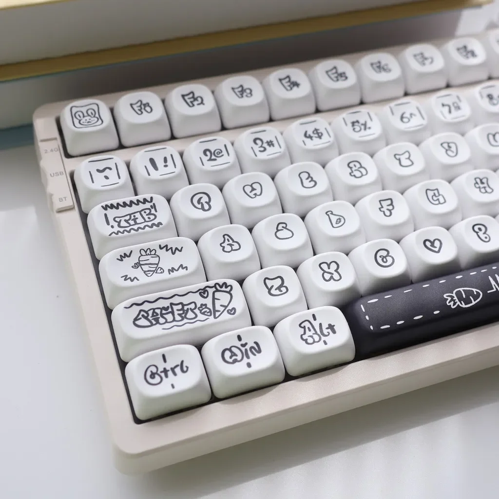 Boog Cartoon Keyboard Keycaps Moa Hoogte Mechanische Toetsenbord Toets Cap Pbt Hot Sublimatie Toetsenbord Caps