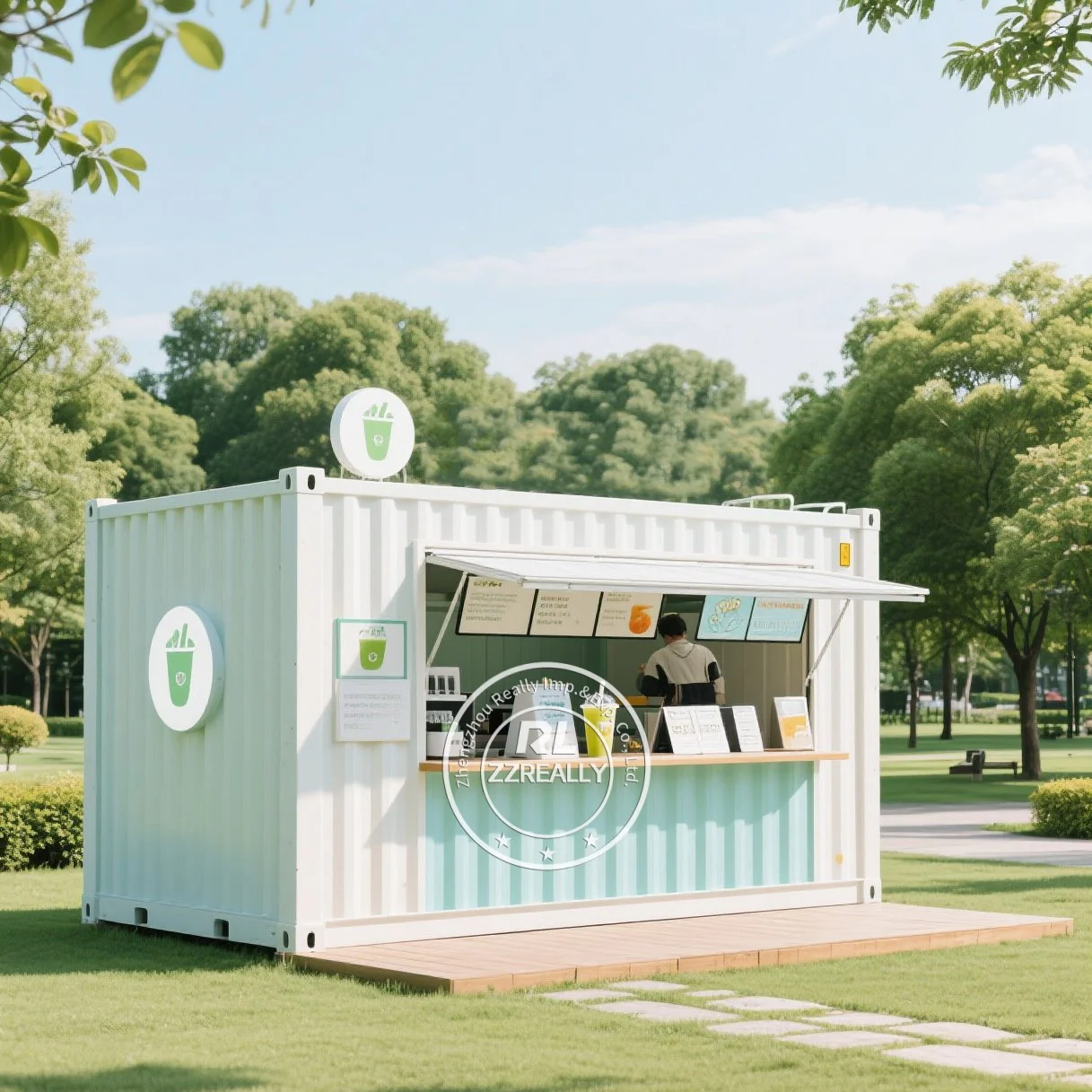 2025 Affordable 20FT Shop Container Coffee Shop Bar Fast-food Restaurant Convenience Store Kiosk Booth Container Bar