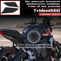 NEW Motorcycle Modification FOR Triumph Trident 660 2021 2022 2023 Fuel Tank Protection Rubber Parts