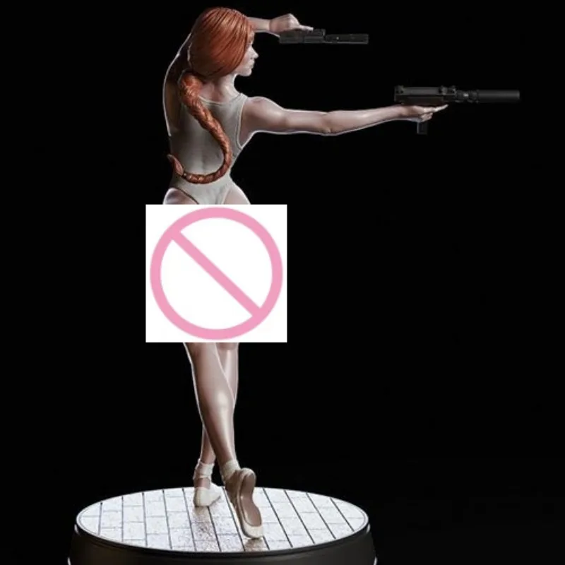 1/24 Scale Resin Figure Model Building Kit  Hobby Miniature Ballet Dancer Gunner Diorama Toy Unassembled Unpainted Free Shipping