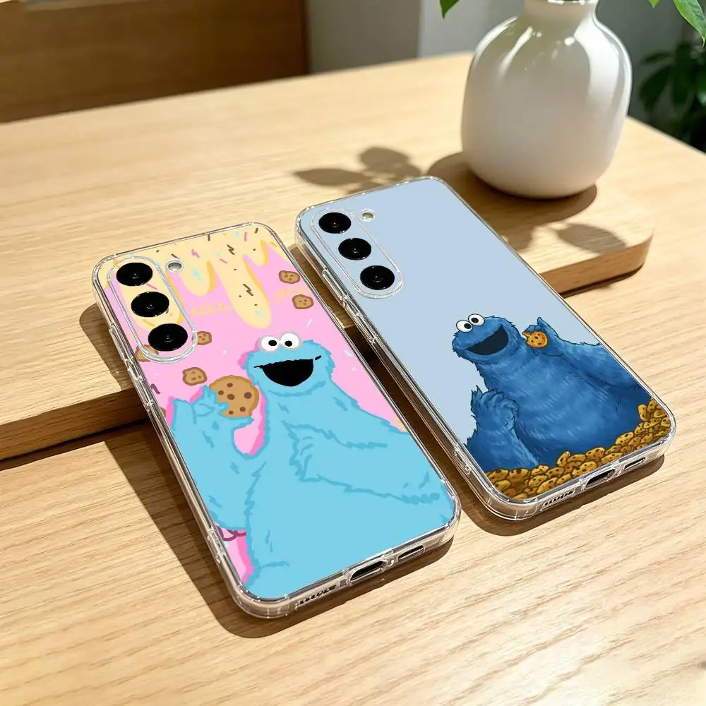 Забавный чехол для телефона C-Cookie-M-Monster-R для Samsung Galaxy A91,80,73,72,71,53,52,32,31,22,21s,20, прозрачный чехол