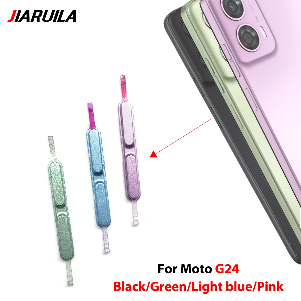 

Tested Phone Power Volume Button New For Moto G24 G35 G45 G85 External On Off Side Key Repair Parts