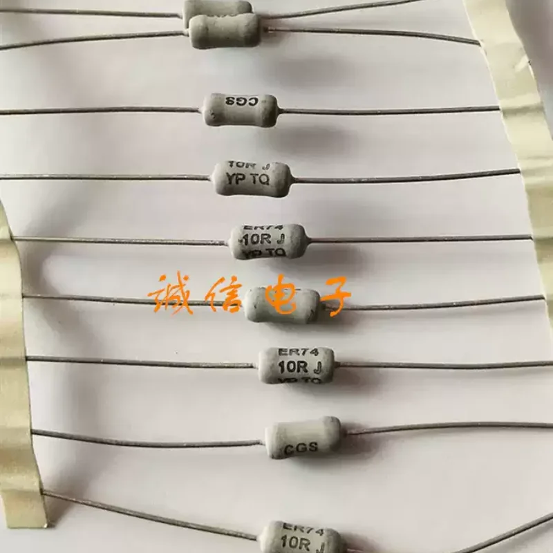 5-100pcs British Welwyn Welwyn fever copper foot fat resistor CGS ER74 10R 5% volume 11 * 5mm