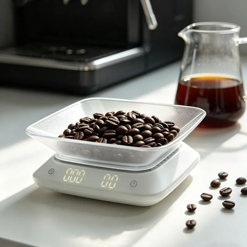 Electronic Kitchen Display LED Transparent Food Scale Trendy Custom-Made Digital Kitchen Scale Stylish & User-Friendly