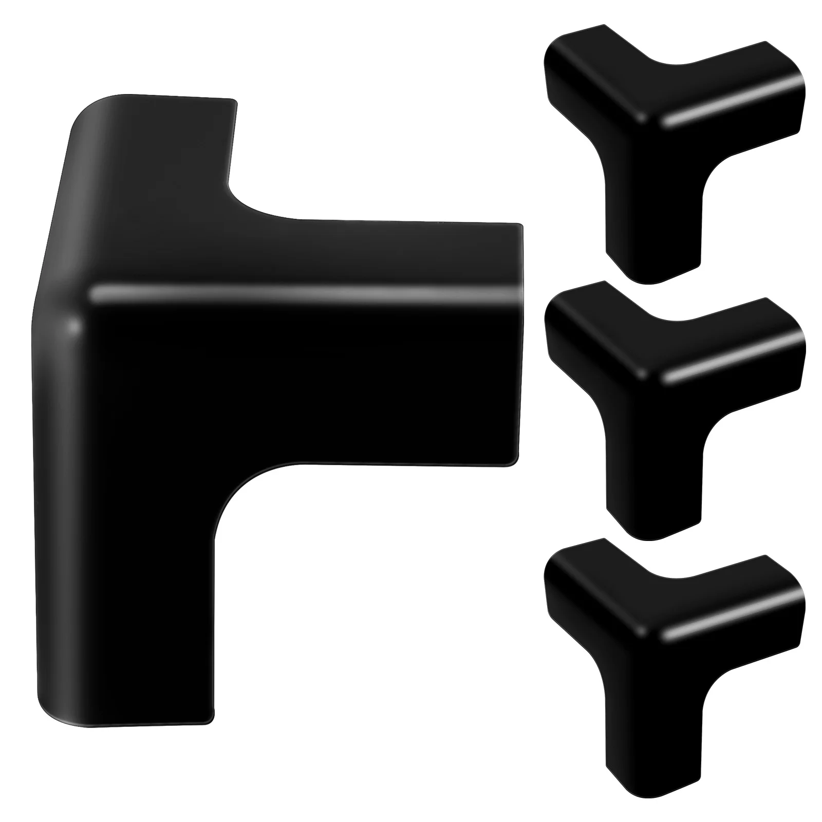 4 قطع من واقيات أثاث الزوايا المضادة للتصادمات، واقيات حافة الطاولة الناعمة من مادة PVC لحماية سلامة الطفل، واقي الزوايا المزخرف