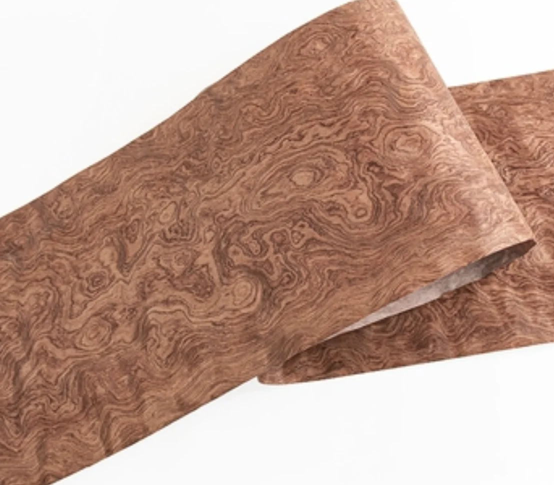 Natural Spherical Pear Wood Solid Wood Veneer For Speaker Furniture Decoration Handmade Veneer Thickness: 0.3mm
