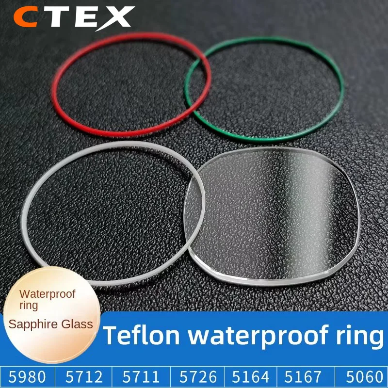 For Nautilus Sapphire Glass Waterproof Ring Patek Philippe 5980 5712 5614 5726 5164 5060 5167 Watch lenses Watch Mirror Glass