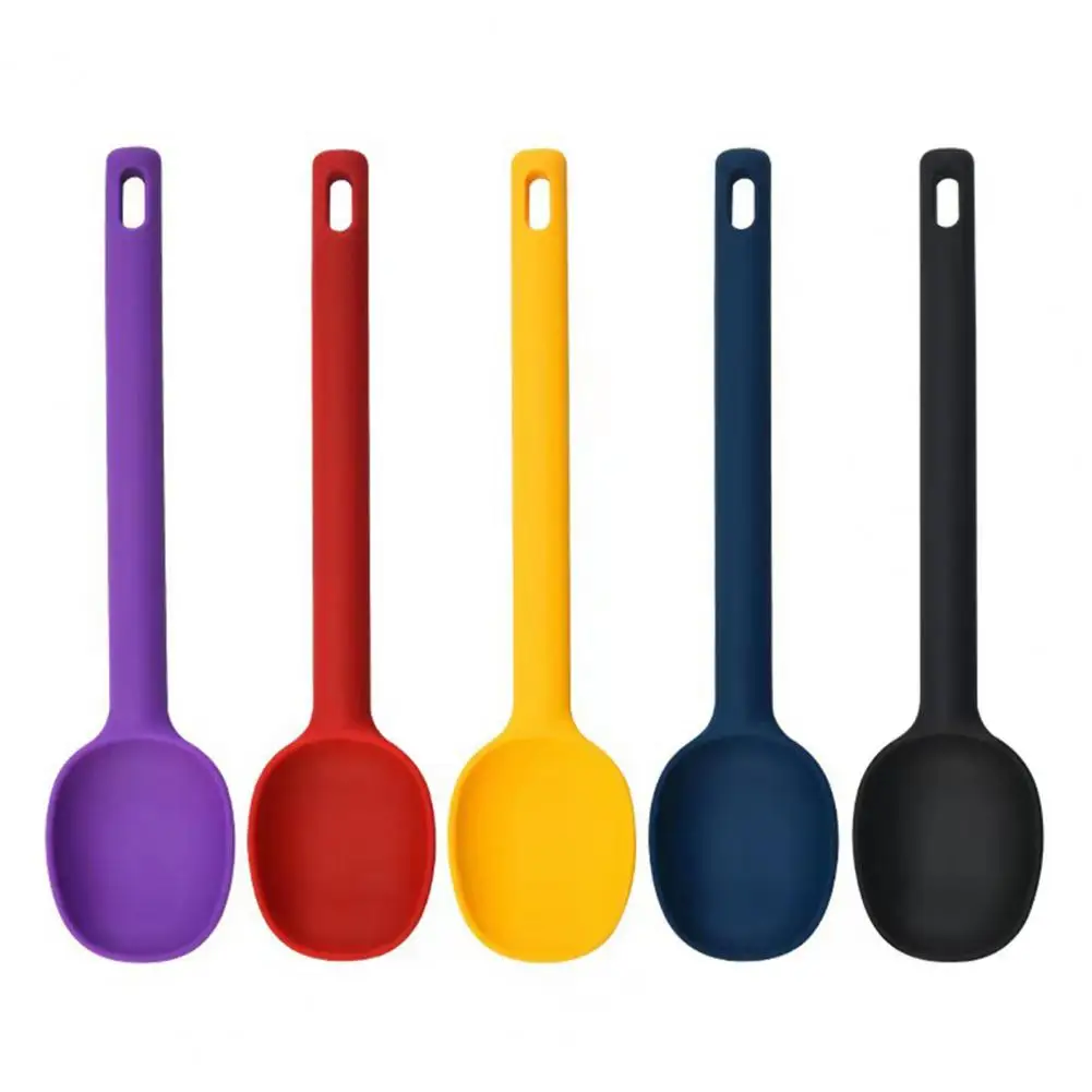 Cucchiaio per mescolare grande in Silicone cucchiaio per insalata cucchiaio per condimento da cucina cucchiaio per torta gelato utensile da cucina