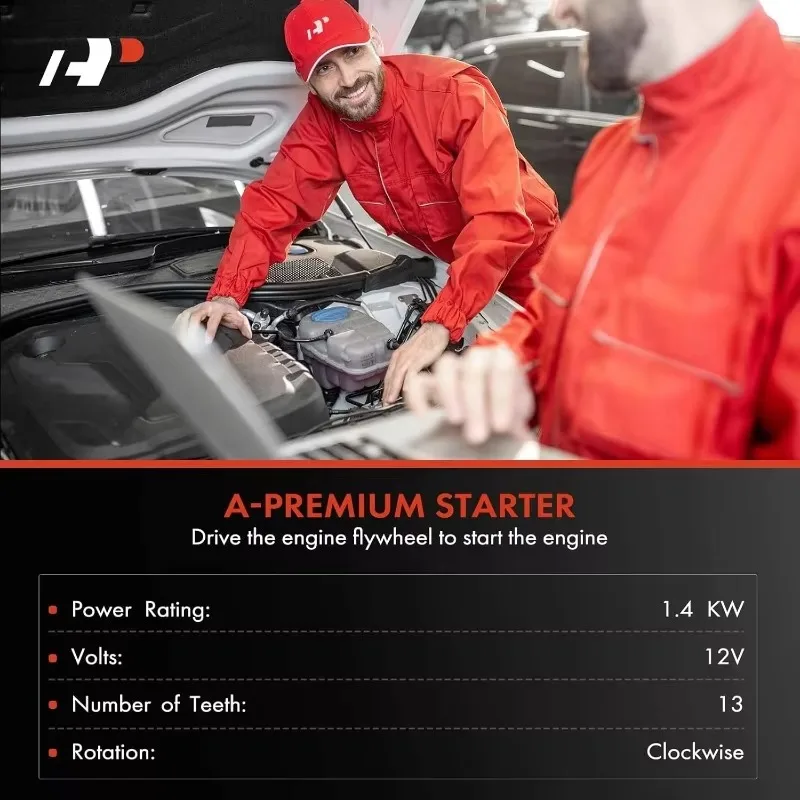 A-Premium Starter Motor Compatible with  Avalon 98-04 V6 3.0L, Camry 98-05, Highlander 01-03, RAV4 01-05, Sienna