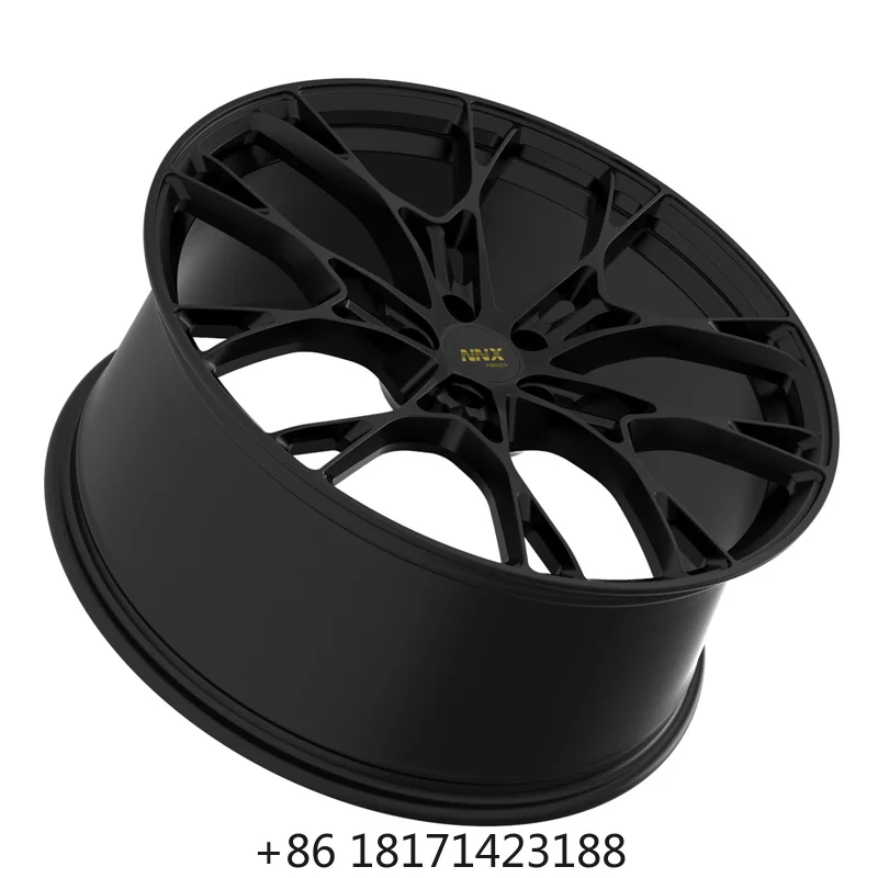 【Hot】New Arrivals Custom 20 Inch 5*112 Forged Luxury Mesh Design Black Finish Alloy Car Rims 100mm PCD