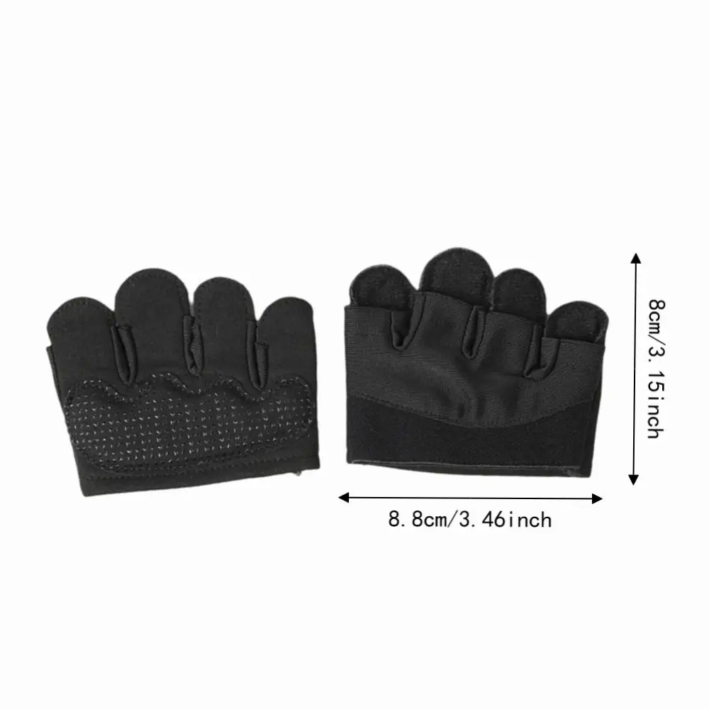 2pcs Non-Slip Grip Workout Gloves Breathable Fabric Padded Palm Gym Gloves Reinforced Stitching Adjustable Wrist Strap