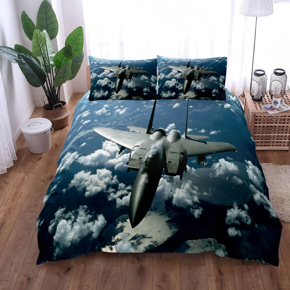 World Ranking Air Fighter Duvet Cover Set UK Single Double Queen US Twin Full King Size Among Bed Linen Set