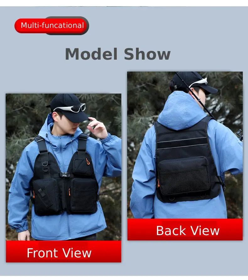 Outdoor-Camping-Kletter-Fahrrad-Rucksack-Sportweste Angeltasche Reisetasche Lauf-Workout-Rucksack Reittasche – Detail 3