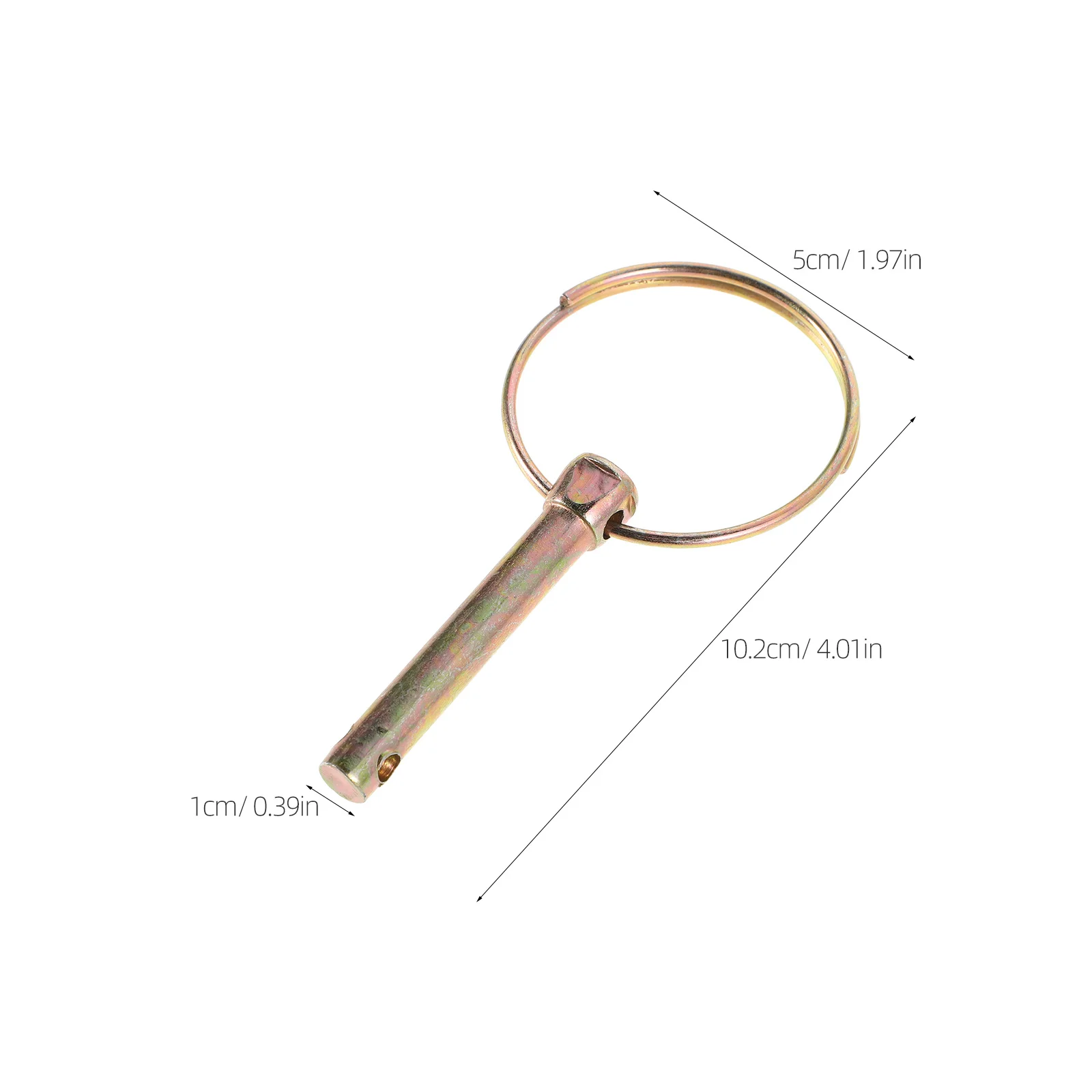 10 قطعة دبابيس لينش مستديرة شديدة التحمل مقاطع قفل الجرار لمعدات المزرعة جزازات المقطورات الشاحنات M8 قفل دبوس #5