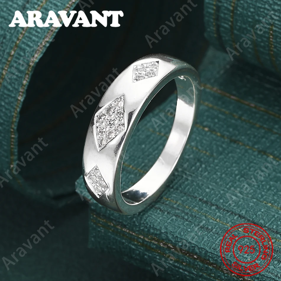 

925 Sterling Silver Diamond-Shaped Zirconia Ring For Women: Vintage Elegance And Noble Party Jewelry