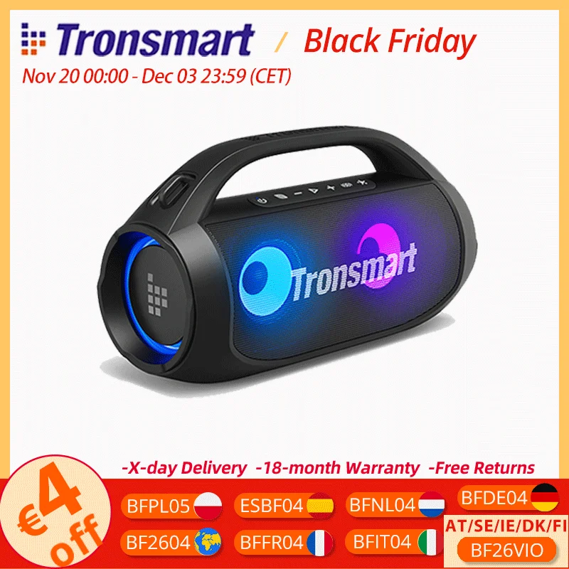 Tronsmart Bang SE Haut-parleur portable avec Bluetooth 5.3, autonomie 24 heures, poignée portable, pour le camping, la fête Tronsmart Bang SE Haut-parleur portable avec Bluetooth 5.3, autonomie 24 heures, poignée portable, pour le camping, la fête