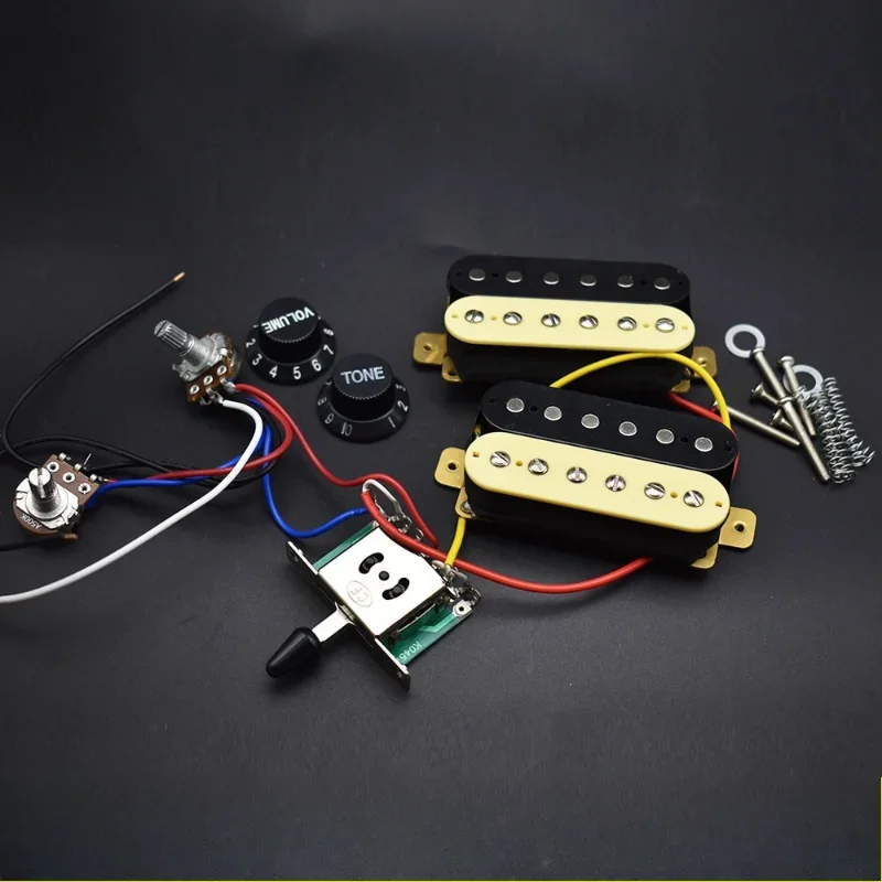 

Double Double Pickup Full Line with Pickup Potentiometer ST Electric Guitar Zebra Pickup Assembly Line