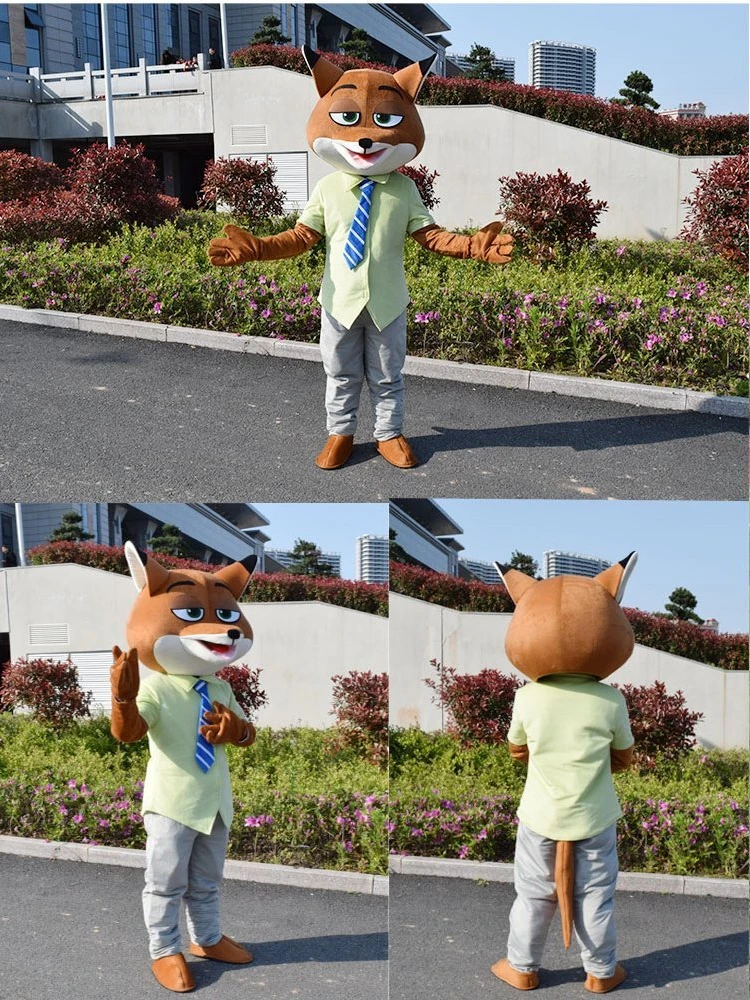 Zootopia أرنب جودي الثعلب نيك الكسل شخصية كرتونية زي التميمة فستان بتصميم حالم حفلة تأثيري الحيوان ميكي ماوس ديزني الكبار