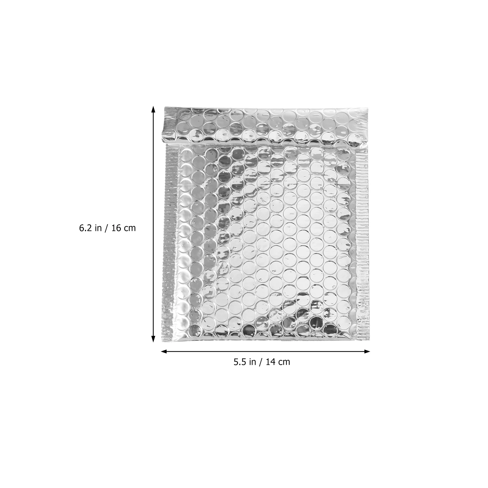 

100 pcs Silver Bubble Mailer Bags 14x16+4cm Self Sealing Envelopes Padded Mailers for Shipping Lightweight Packaging Folder