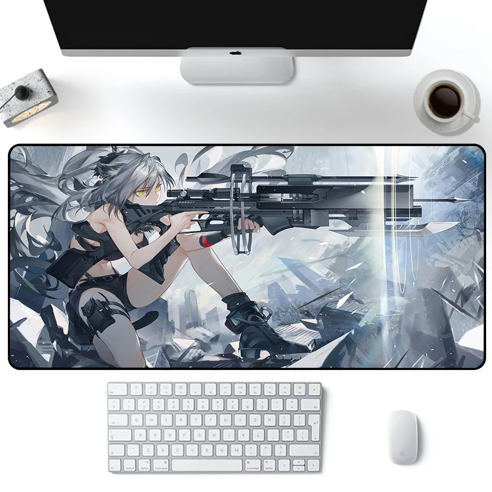 Tapis de souris Arknights, grand tapis de jeu, sous-souris PC Gamer, ordinateur de bureau, clavier en polymères, tapis média, ordinateur portable