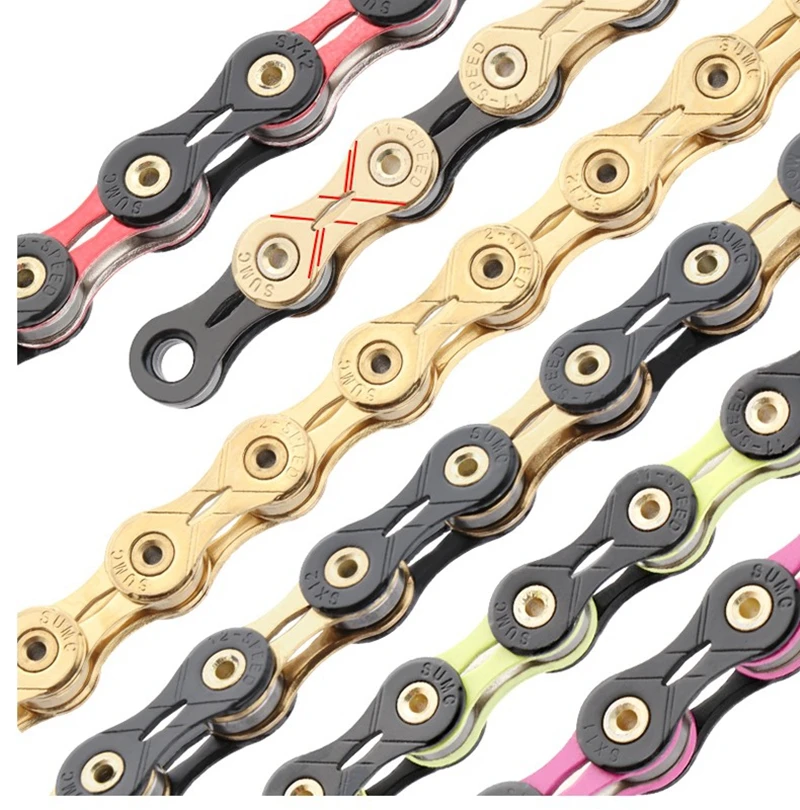 SUMC X11SL X12SL Bicycle Chain Speed MTB Road Bike Diamond Chains Ultralight Mountain Bicycle 11 12S Chains Fit for Shimano Sram