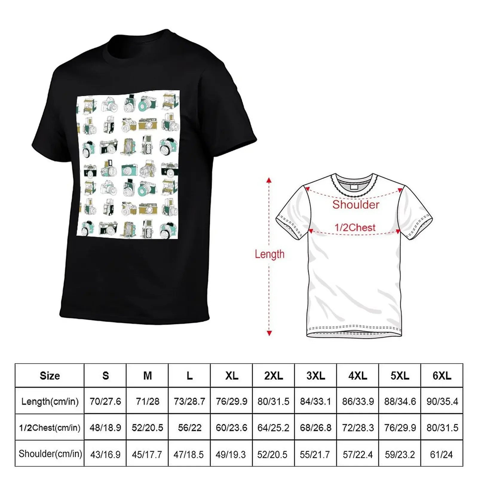 Cameras T-Shirt boys animal print customizeds shirts men graphic