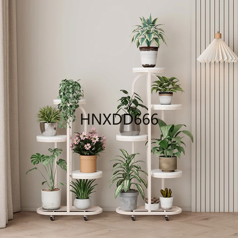 Flower stand cream wind simple floor type movable