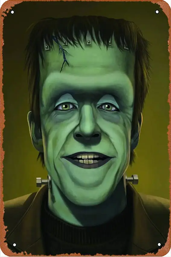 

Ysirseu Herman Munster Забавный металлический Новый жестяной знак, металлический Ретро Декор стен для дома, улицы, баров, ресторанов, кафе, магазина, Знак подарок