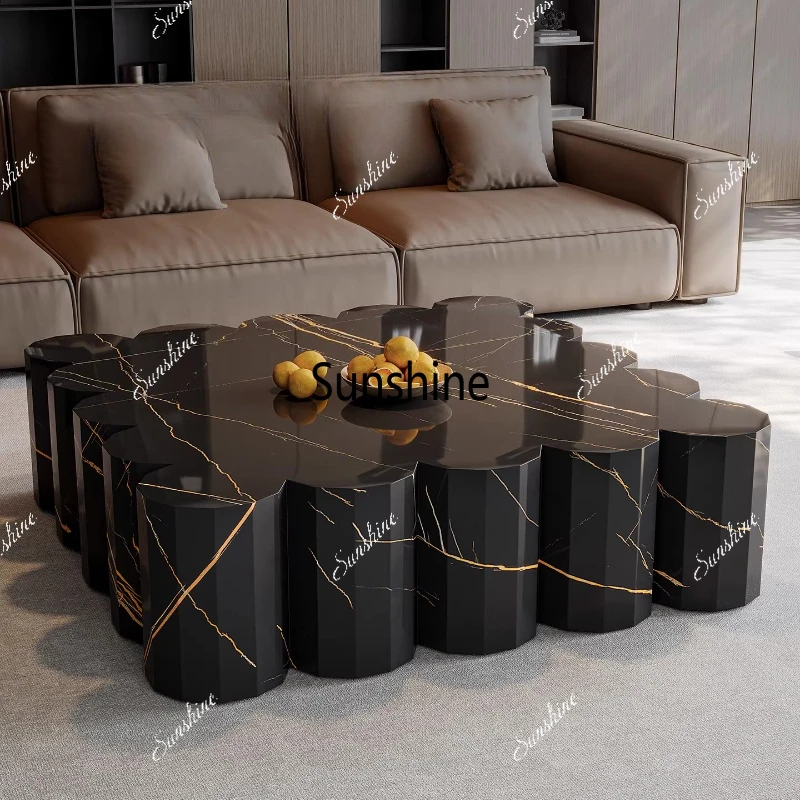 

Итальянский дизайнерский журнальный столик для гостиной, роскошный, высококлассный, для больших вилл, квадратный, в стиле арт-деко.
