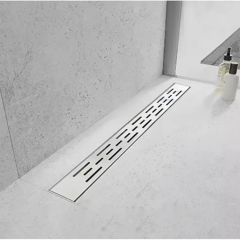 for Customized 304 316 Stainless Steel Triangular Grille U Groove Drainage Pan Suitable for Laundry Invisible Groove Drainage
