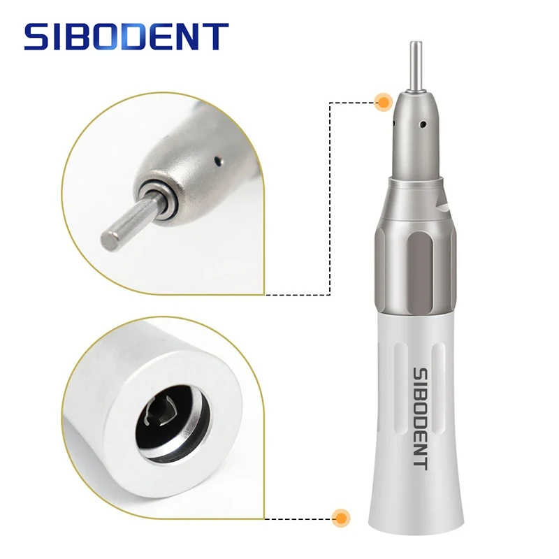 FX E-Type Connect Contra Angle Low Speed Air Handpiece External Water Spray Back Cover Push Button Metal Shell Dental Tools