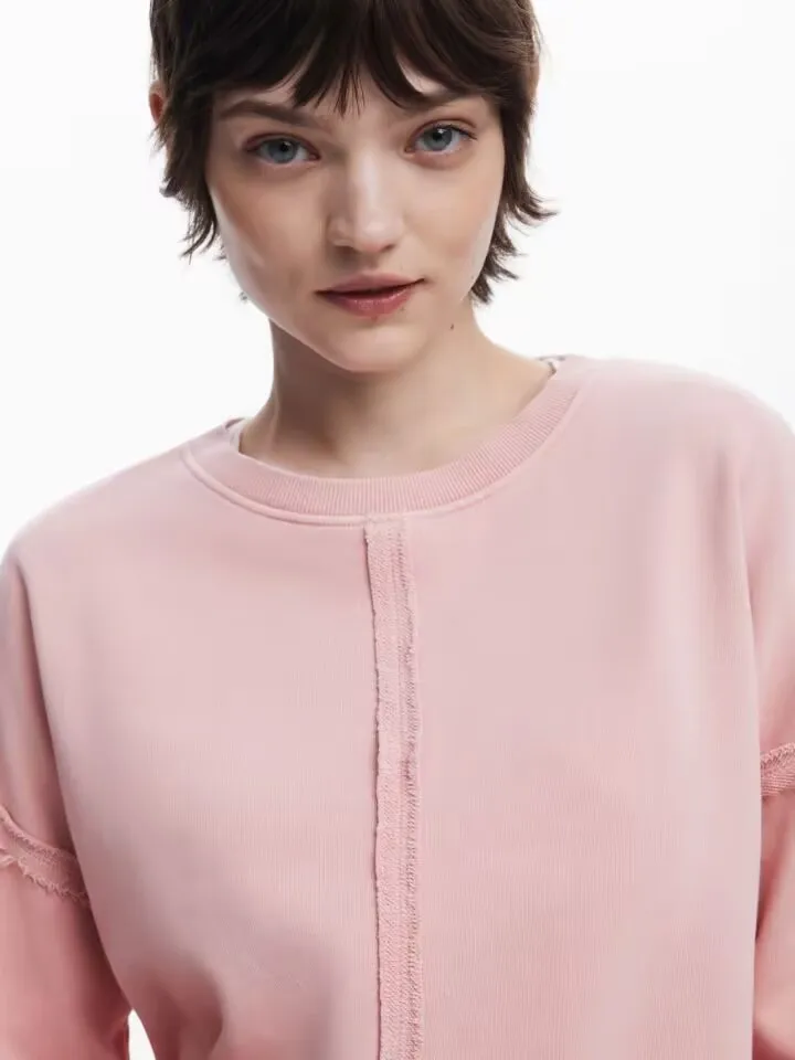Foreign trade original single Spanish autumn and winter new crew-neck jacquard flower sweater